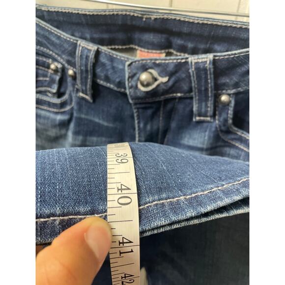 True Religion Blue Denim Relaxed Straight Flap Pockets Mens Jeans SZ 31 - Picture 5 of 8